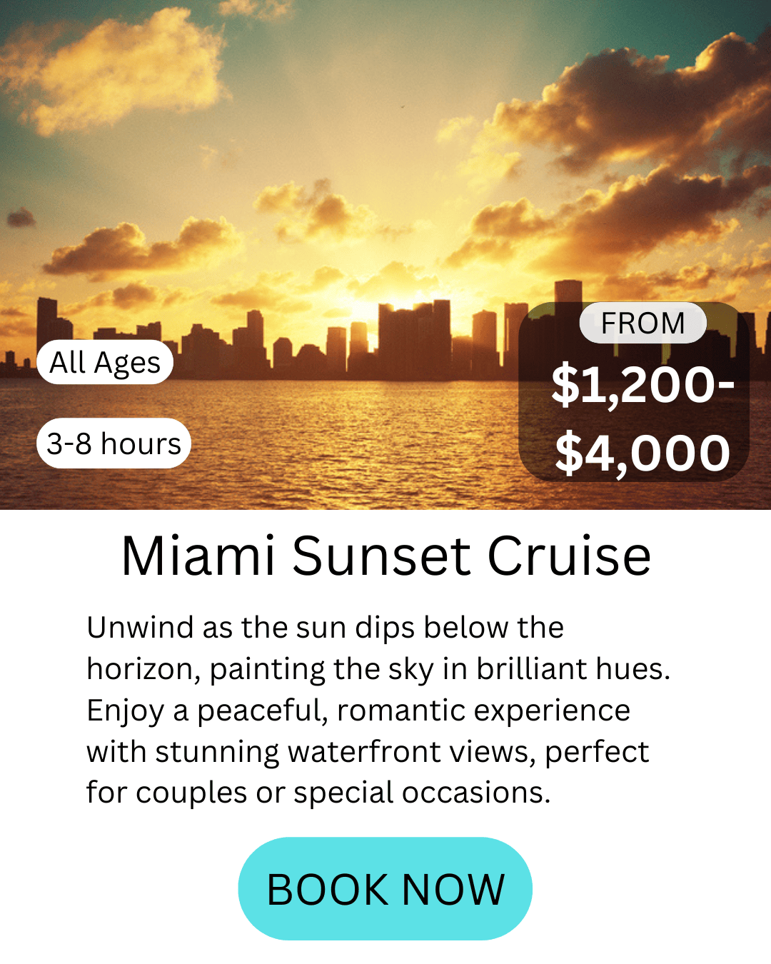 miami sunset cruise