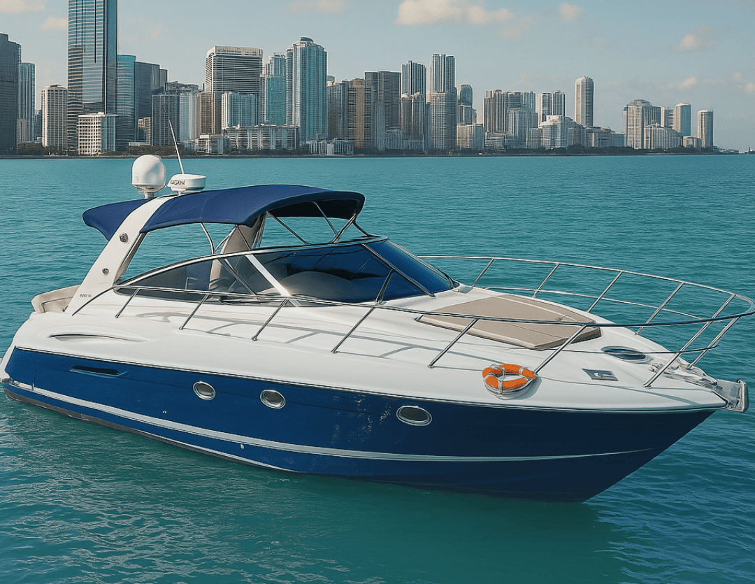 50 ft cranchi yach rental in miami