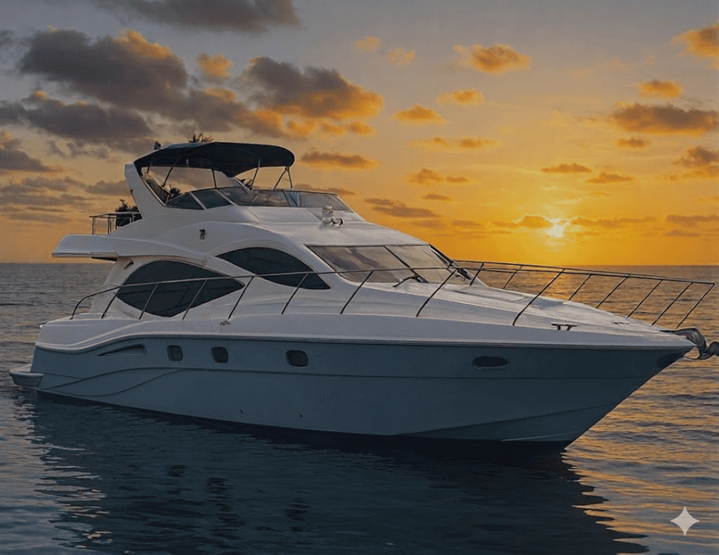 50 ft majesty gulfcraft yacht rental in miami