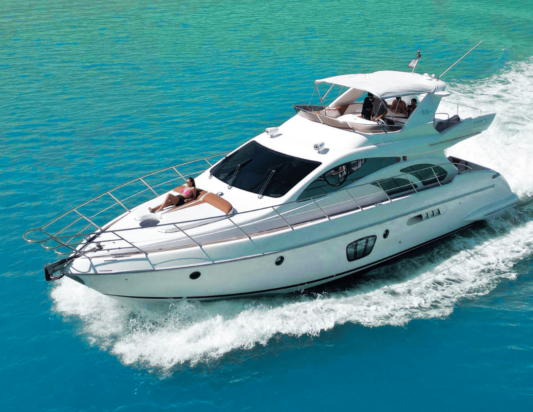 55ft azimut evolution yacht for miami yacht rental