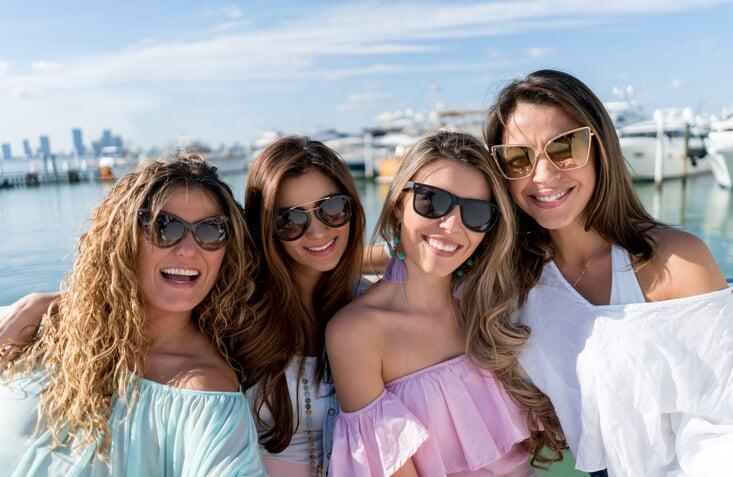 miami boat cruise bachelorette party with aura yacht charters
