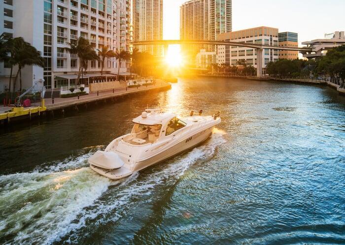 sunset cruise in miami with aura yacht charters