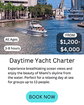 Miami daytime yacht charter