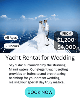 miami yacht rental for wedding